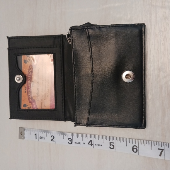 Disney Mickey Mouse Leather Black & White Wallet - Picture 7 of 9